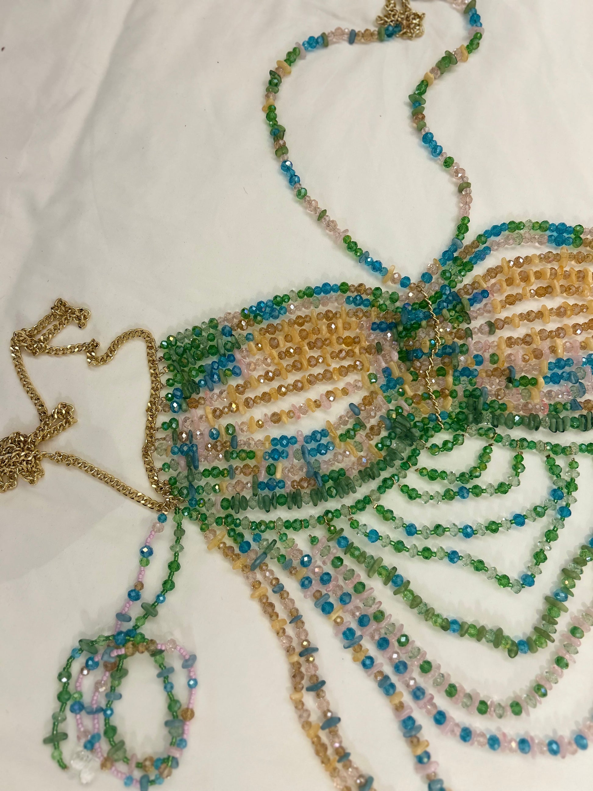 Bustier en perles 'Do Brazil'