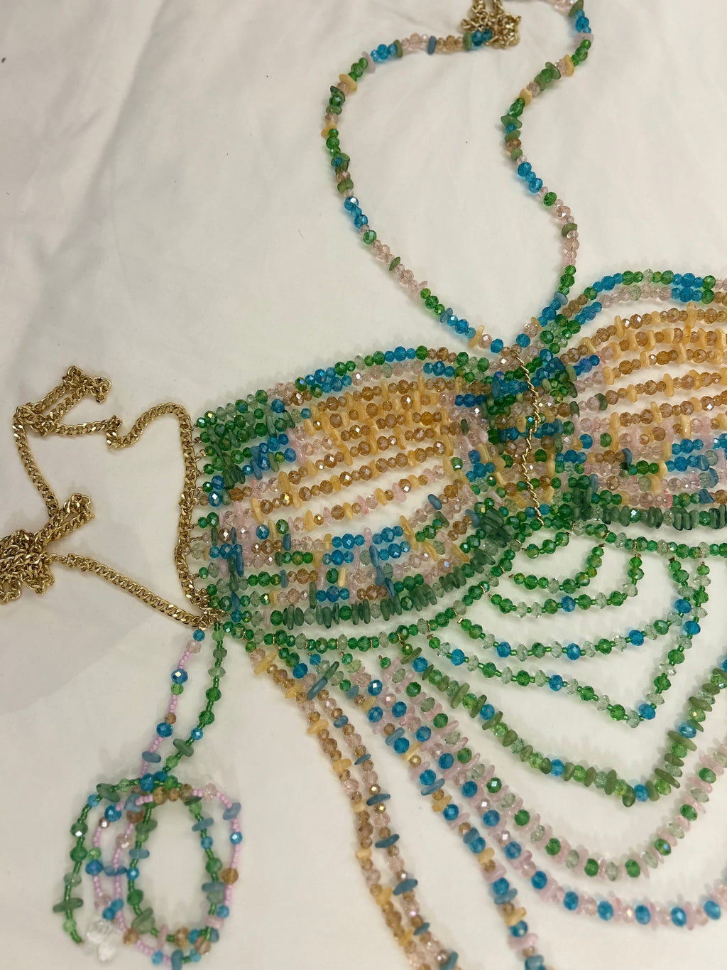 Bustier en perles 'Do Brazil'